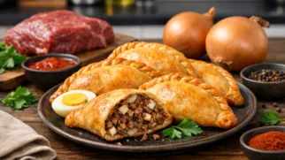 Фото рецепта: Эмпанадас с сочной мясной начинкой