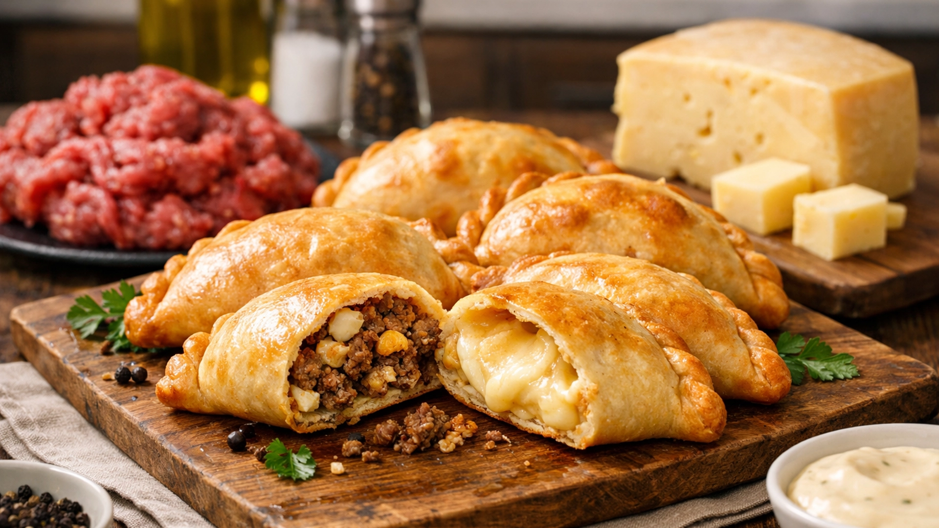 Фото блюда: Эмпанадас с сыром и мясом