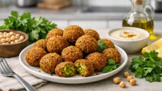 Фото рецепта: Фалафель из нута с пряностями хрустящий рецепт иорданской кухни