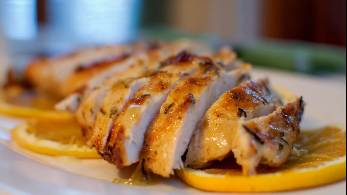 Фото блюда: Филе индейки в мандариновом маринаде, рецепт с фото