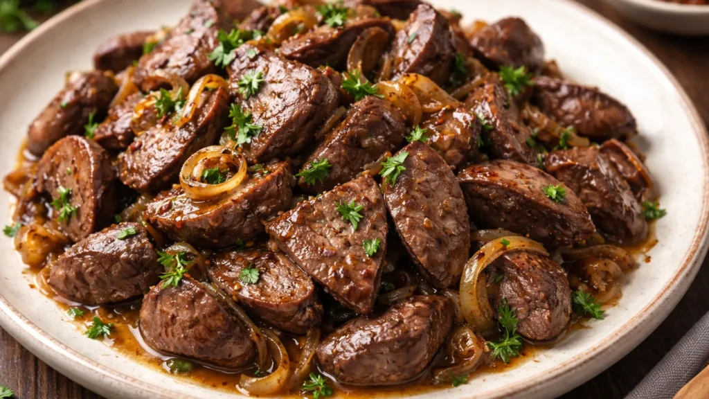 блюдо из сердца