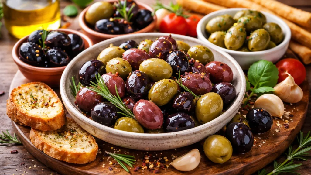 закуска с оливками