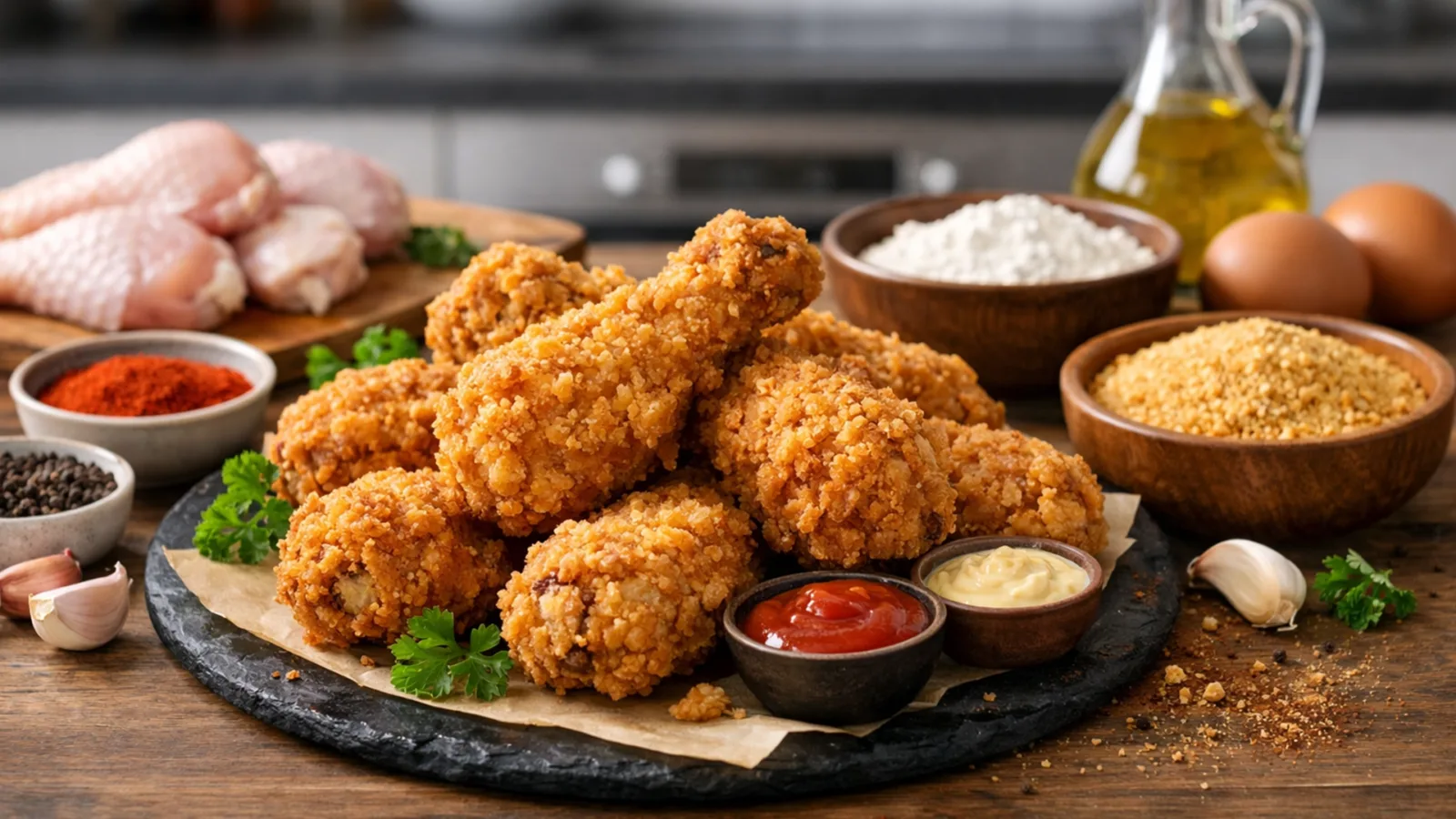 Фото блюда: Фрайд чикен хрустящая курица