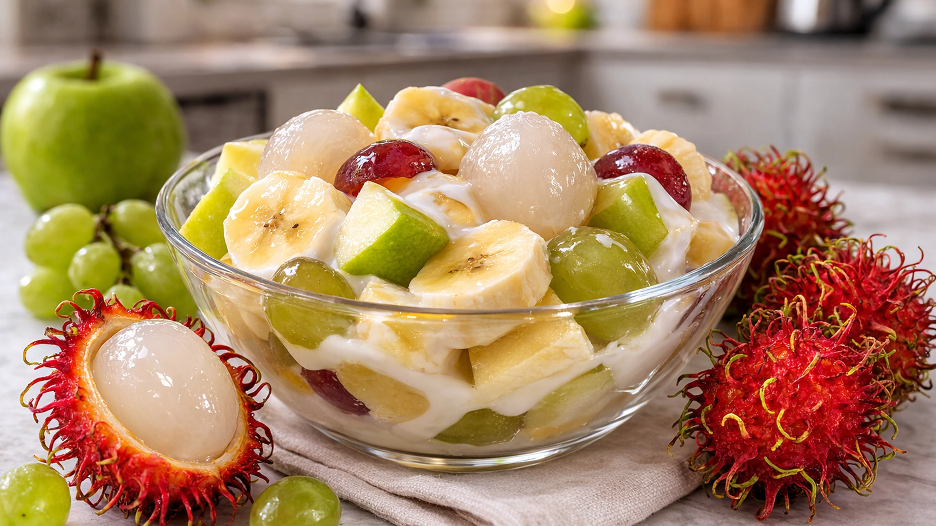 Фото блюда: Фруктовый салат с рамбутаном