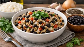 Фото рецепта: Ароматный гайо пинто рис с фасолью и специями