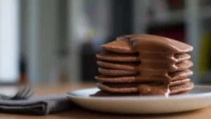 Фото блюда: Гречневые панкейки с шоколадом – вкусный завтрак для бодрого утра
