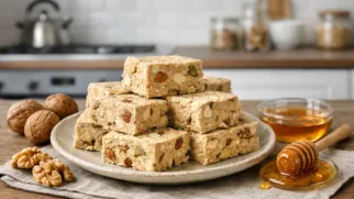 Фото рецепта: Халва с орехами и медом ароматный рецепт таджикского десерта
