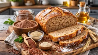 Фото рецепта: Хлеб домашний из льняной муки ароматный