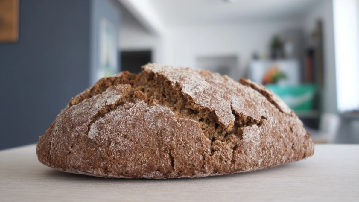 Фото блюда: Ароматный хлеб из гречневой муки без дрожжей в духовке, рецепт с фото