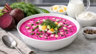 Фото рецепта: Холодник свекольный классический