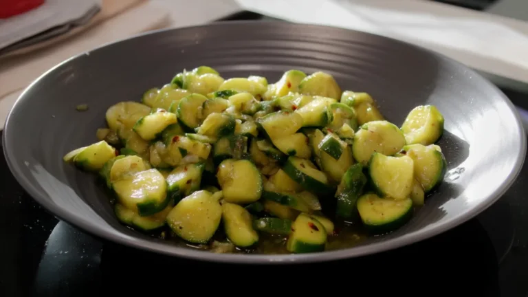 Фото блюда: Кабачки тушеные с чесночно имбирной пастой — ароматное блюдо