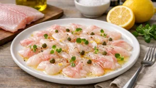 Фото рецепта: Карпаччо из морского окуня