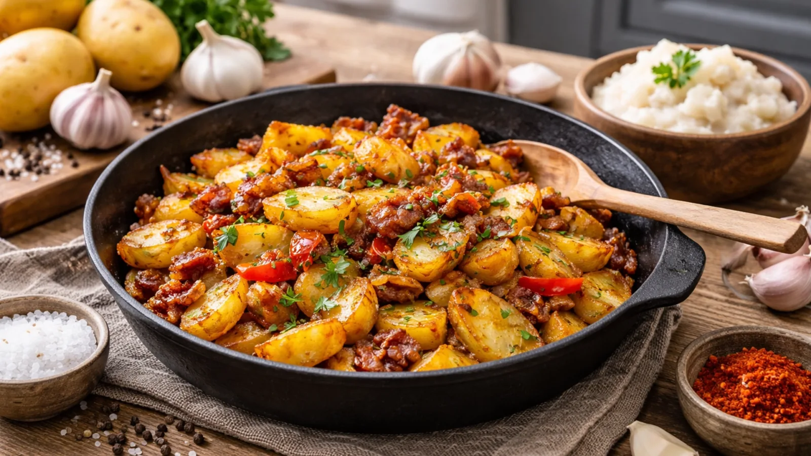 Фото блюда: Картофель жареный на смальце