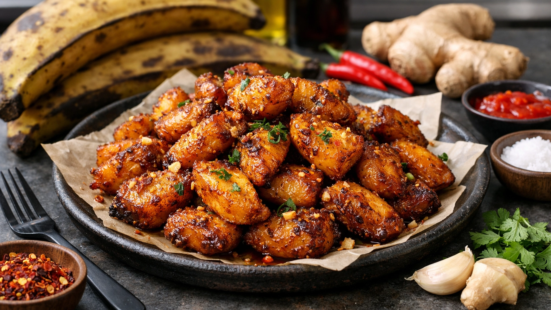 Фото блюда: Келе веле жареные бананы с пряностями