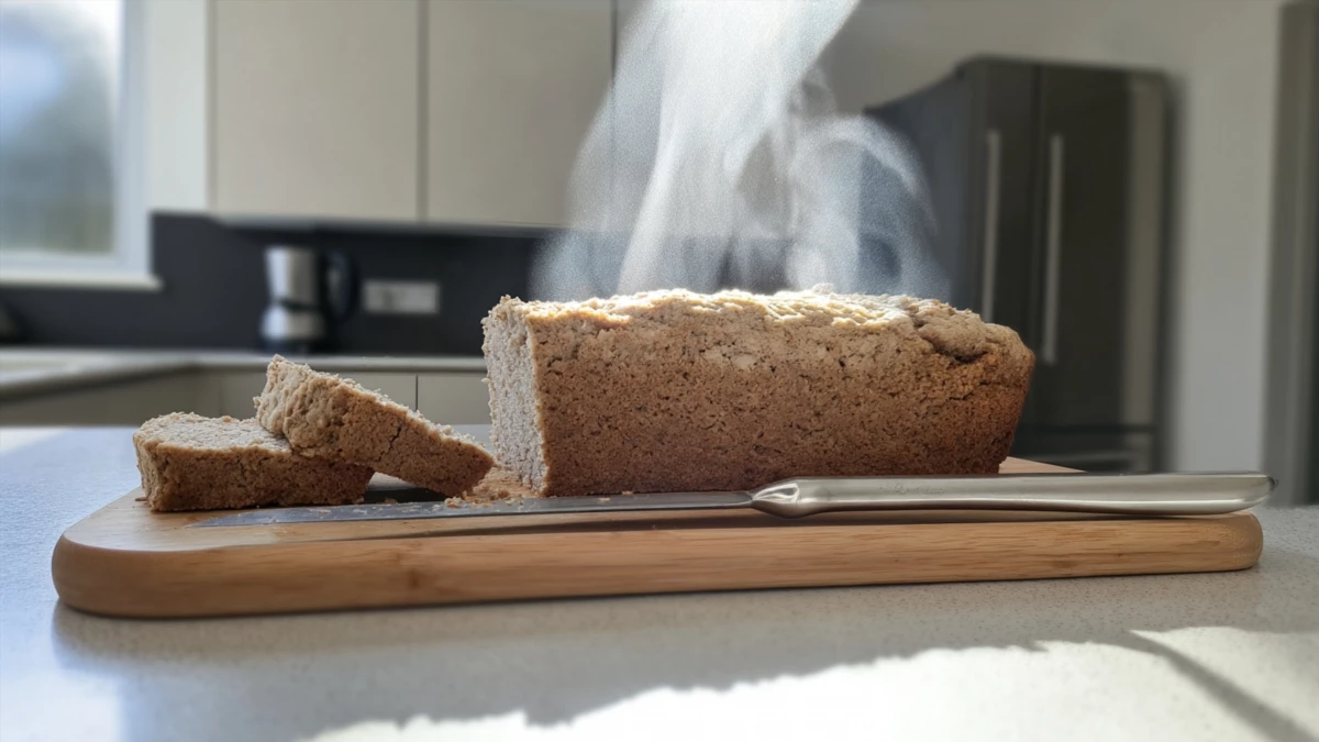 Фото блюда: Вкусный кето хлеб на миндальной муке, рецепт с фото