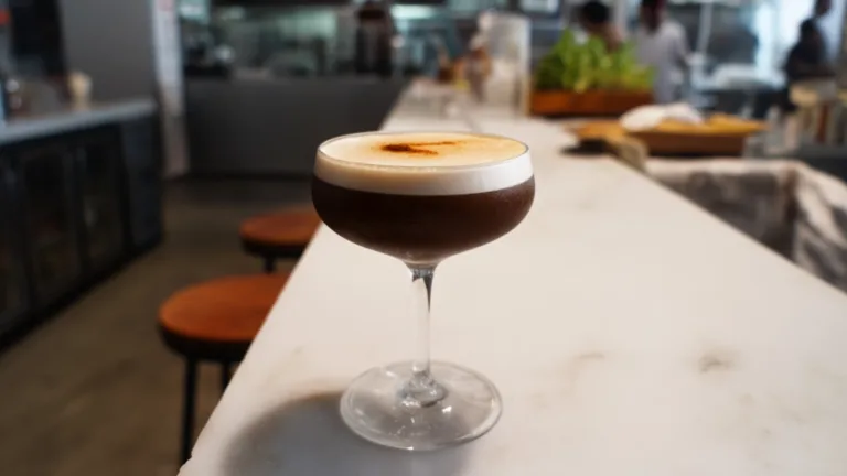 Фото блюда: Кофейный ромовый сауэр с мягкой пеной и ярким ароматом