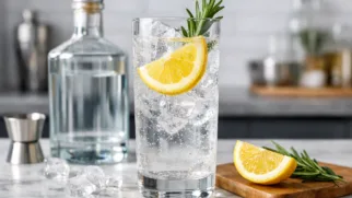 Фото рецепта: Коктейль джин с тоником освежающий