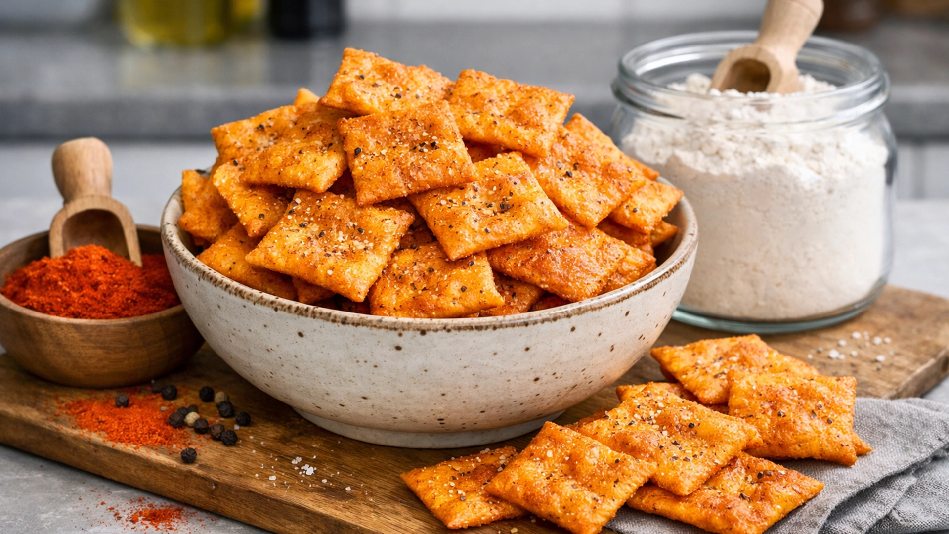 Фото блюда: Крекеры с паприкой