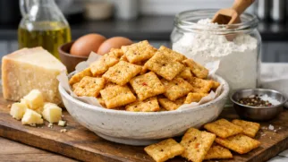 Фото рецепта: Крекеры с сыром пармезан