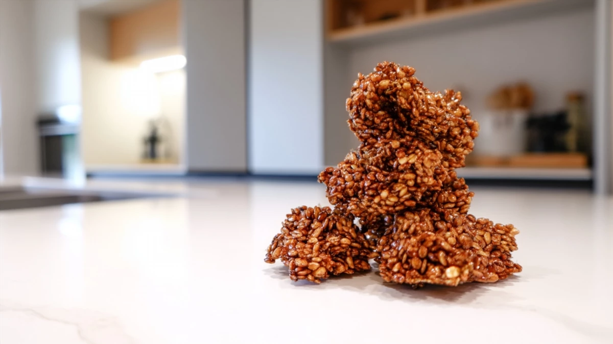 Фото блюда: Хрустящие рисовые криспы с чиа для полезного перекуса, рецепт с фото