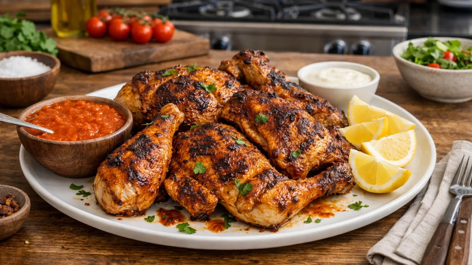 Фото блюда: Курица пери-пери на гриле рецепт острого африканского блюда