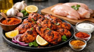 Фото рецепта: Курица тандури со смесью тандури масала пряная