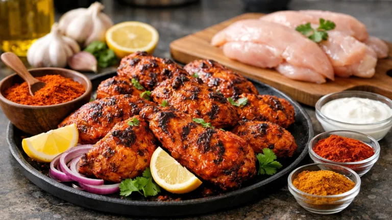 Фото блюда: Курица тандури со смесью тандури масала пряная