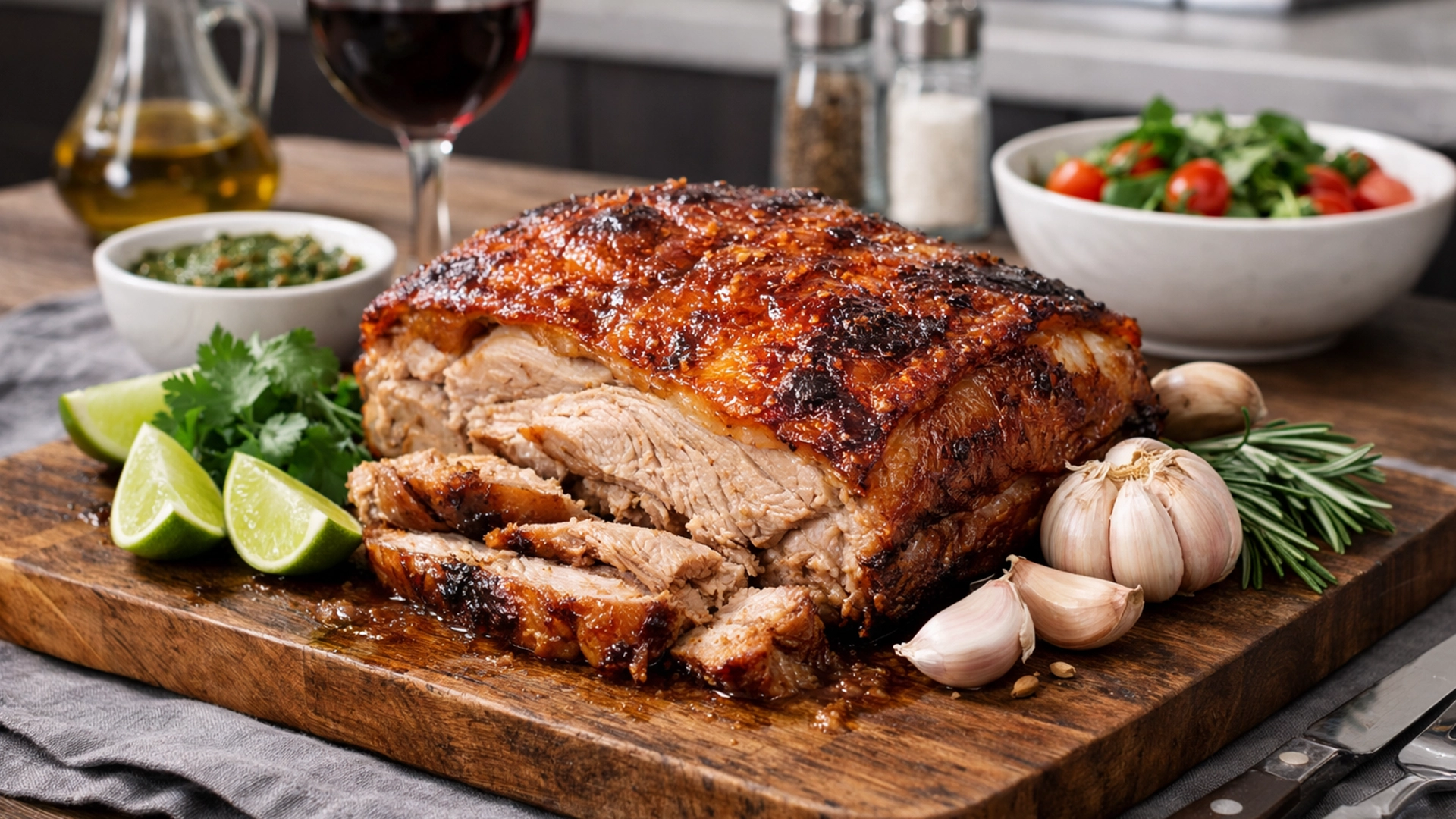 Фото блюда: Лечон асадо запеченная свинина ароматный рецепт пуэрториканской кухни