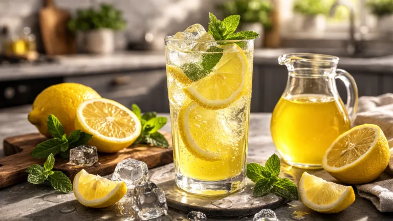 Фото блюда: Лимонад с лимонным сиропом