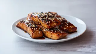 Фото рецепта: Лосось терияки с кунжутом что покоряет с первого кусочка