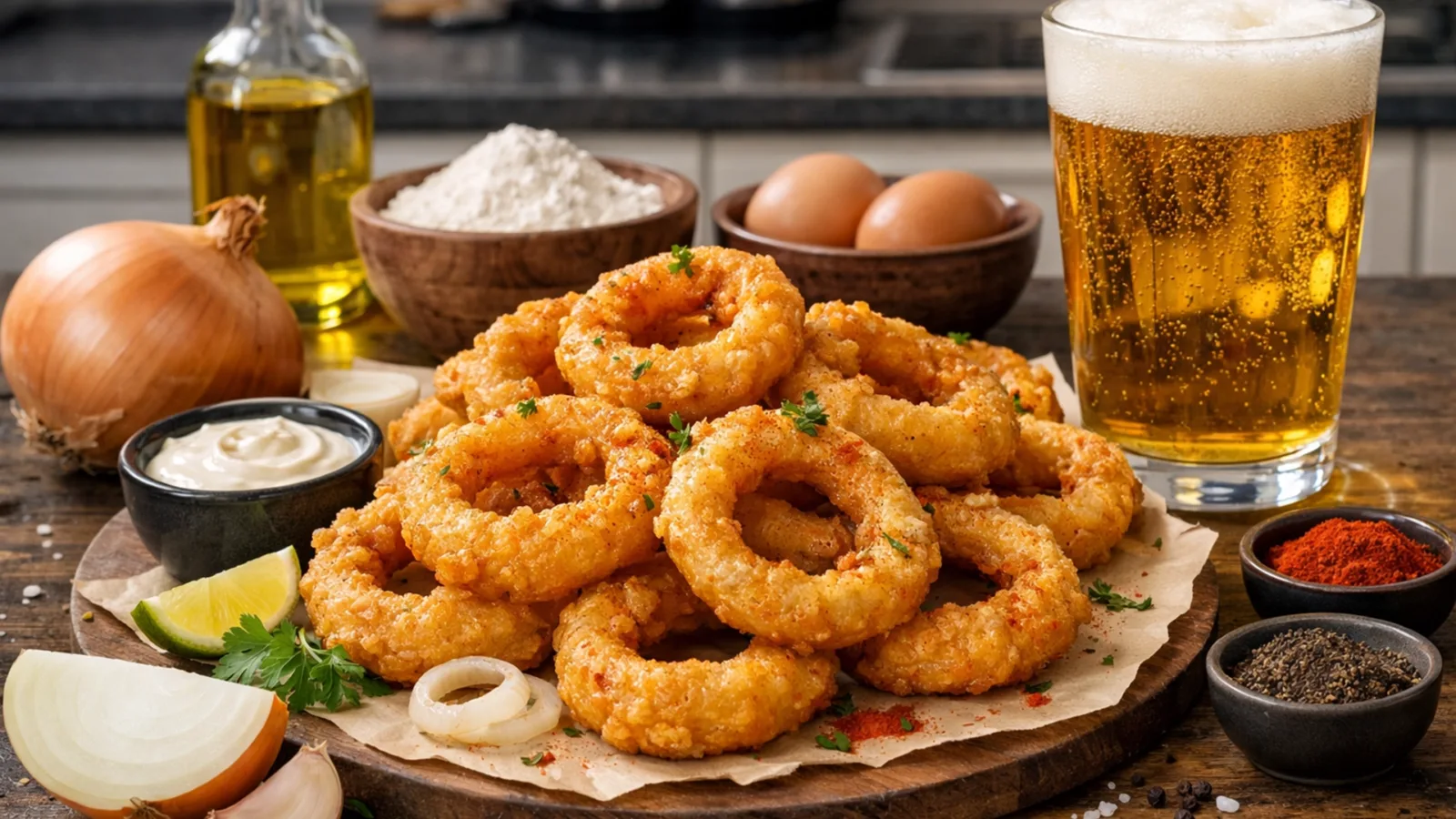 Фото блюда: Луковые кольца в пивном кляре