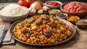 Фото блюда: Мачбус рис с мясом и специями