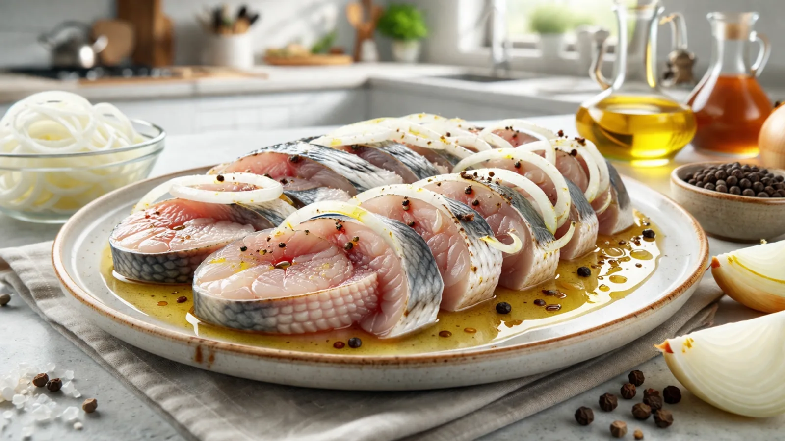 Фото блюда: Маринованная кефаль, рецепт с фото