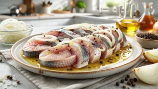 Фото рецепта: Маринованная кефаль