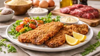 Фото рецепта: Миланеса из говядины в панировке