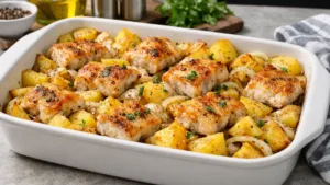 Минтай с картошкой