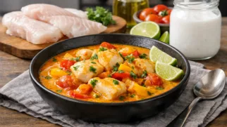 Фото рецепта: Мокека рыбное рагу с кокосовым молоком