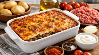 Фото рецепта: Мусака по болгарски с картофелем