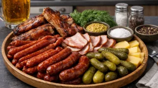 Фото рецепта: Мясная тарелка к пиву