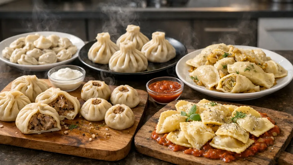 сравнение бууз хинкали и мантов