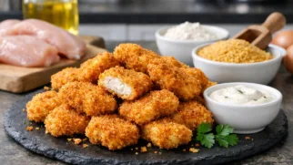 Фото рецепта: Домашние куриные наггетсы