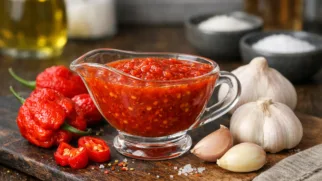 Фото рецепта: Огненно острый соус из перца каролина рипер для настоящих любителей остроты