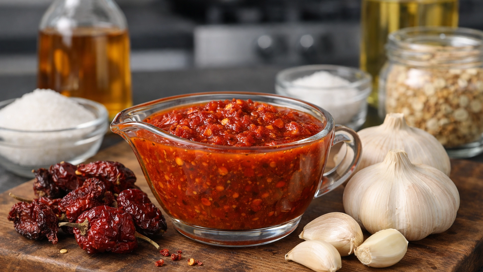 Фото блюда: Огненный соус из сушёного перца каролина рипер