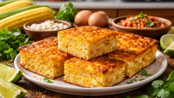 Парагвайский кукурузный пирог sopa paraguaya