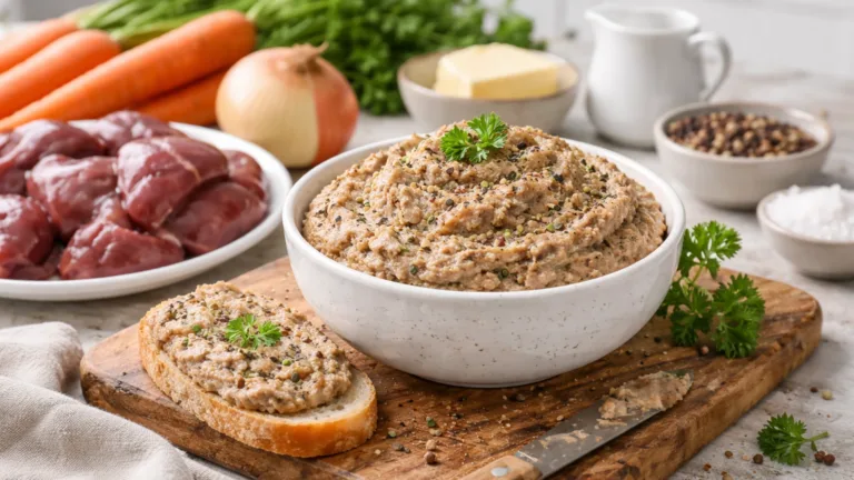 Фото блюда: Паштет из индюшиной печени с луком и морковью