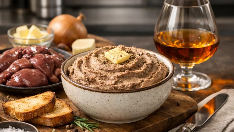 Фото блюда: Паштет из куриной печени с коньяком и сливочным маслом