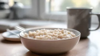 Фото рецепта: Нежная перловая каша на молоке для уютного завтрака