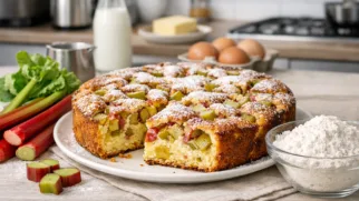 Фото рецепта: Пирог с ревенем