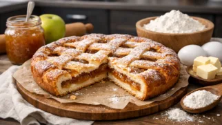 Фото рецепта: Пирог с яблочным повидлом