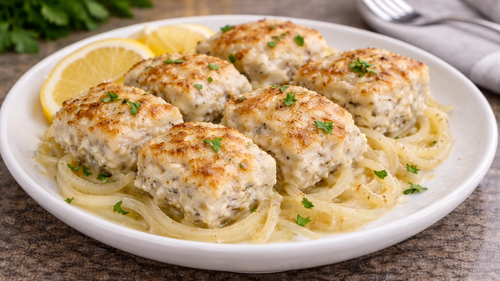 Готовый минтай с луком